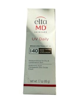 EltaMD UV Daily SPF 40 Deep Tinted Face Sunscreen exp 4/26 new